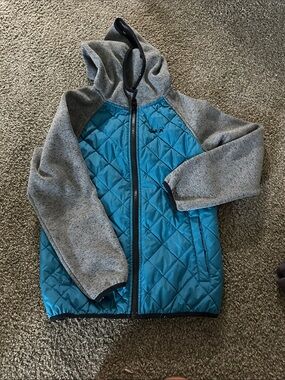 Kamik Teal Quilted Jacket with Dark Logo